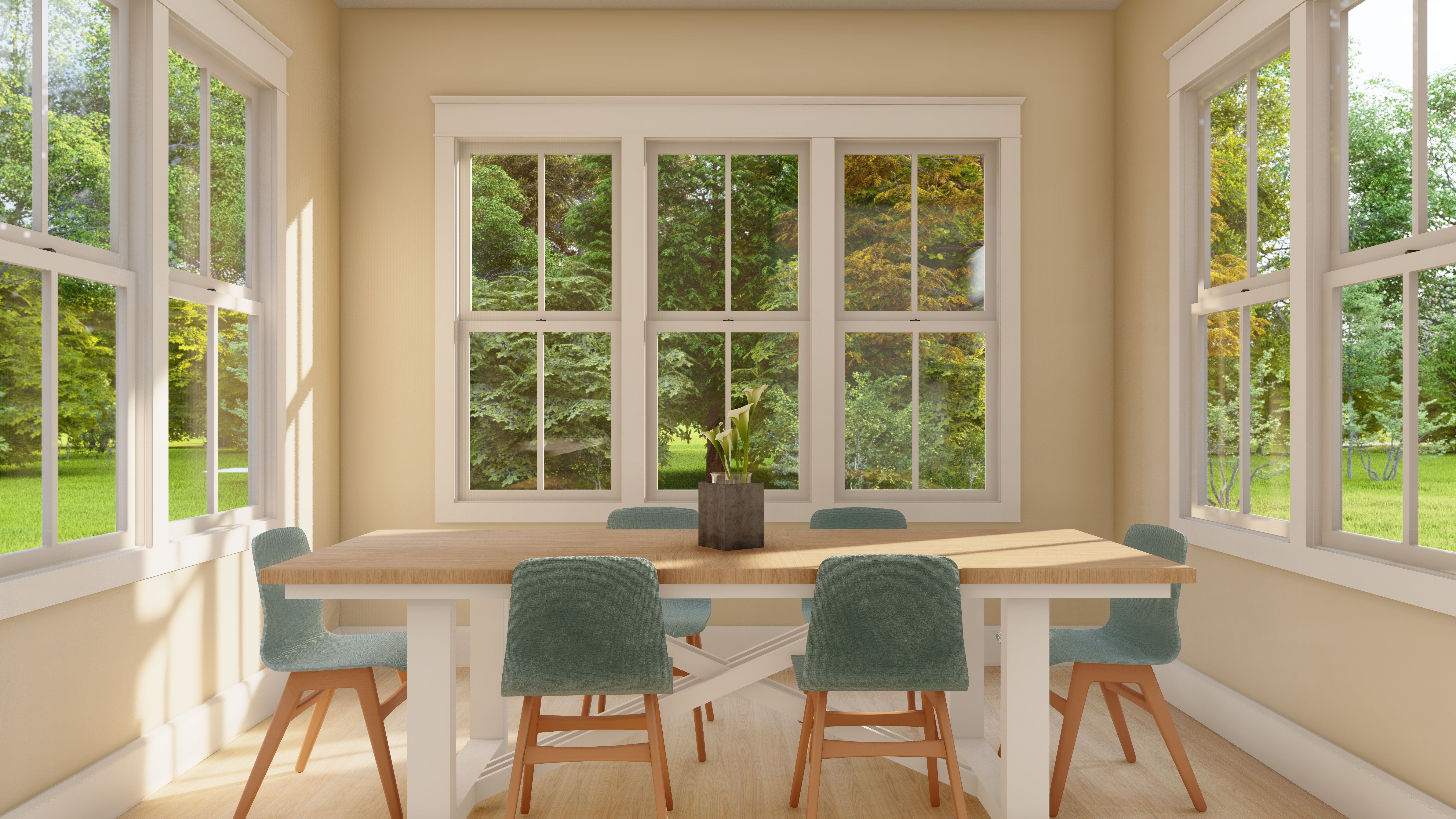Rendered Dining Room
